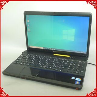 即使用可 ノートパソコン Windows10 中古良品 15型ワイド SONY VAIO VPCEB28FJ Core i3 4GB 500GB DVDマルチ 無線 Bluetooth Office 