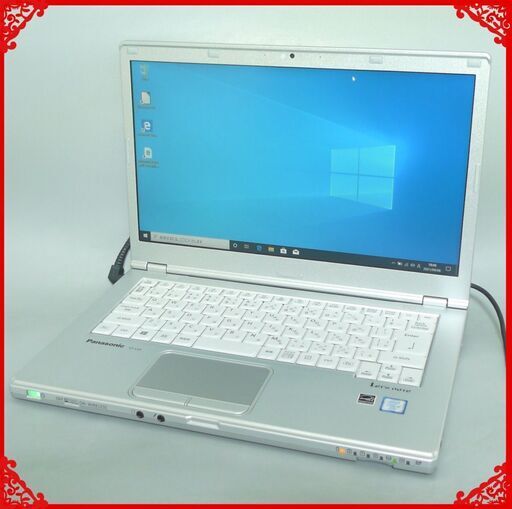 840時間使用 日本製 ノートパソコン 中古美品 フルHD 14型 Panasonic CF-LX5PDH5S 第6世代Core i5 4GB DVDRW 無線 Windows10 Office