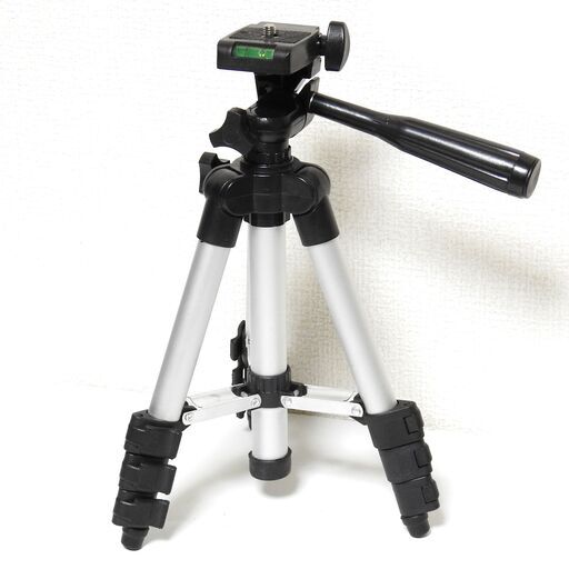 26～66㎝伸縮 コンパクトカメラ三脚 ワンタッチロック エレベーター調整機能有