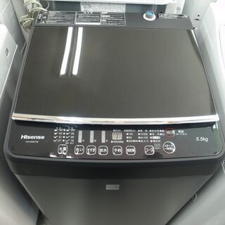 ハイセンス　2019年製　5.5kg  洗濯機　HW-G55E7KK　モノ市場半田店 