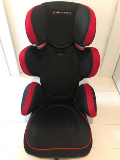 タカタ ジュニアシート ISOFIX ★レッド 取り付け簡単