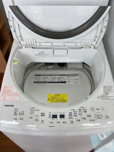 送料・設置込み　洗濯乾燥機　8kg TOSHIBA 2019年