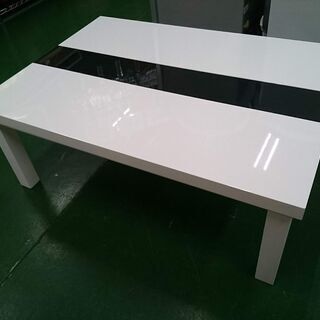 【愛品倶楽部柏店】鏡面仕上げ こたつテーブル【問合わせ番号：137-014595 002】の画像