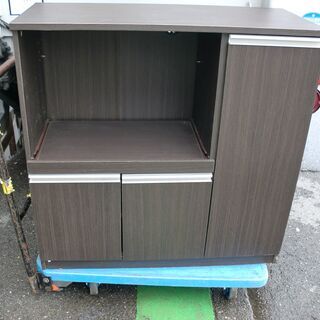 引取り歓迎◆キッチン収納　レンジ台　90幅X40奥X80高　　ブ...