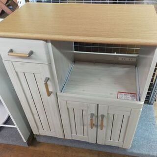 【着払い対応可能！！旧鹿児島市内送料無料】 リサイクルストアスターズ城西店コンパクトサイズ　レンジ台　ベージュの画像