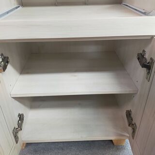 【着払い対応可能！！旧鹿児島市内送料無料】 リサイクルストアスターズ城西店コンパクトサイズ　レンジ台　ベージュの画像