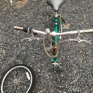 自転車2台(折りたたみ&普通) ジャンクの画像