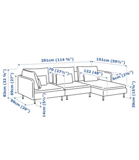IKEA   4人掛け　ソファー