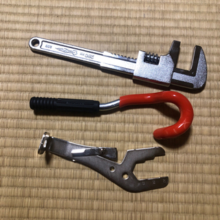 【色んな工具】水栓を回すための道具/モーターレンチ、蛇口水栓レンチ等