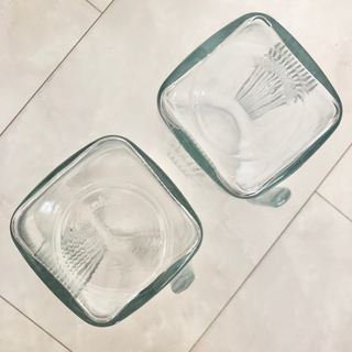 【ネット決済・配送】#61 Pasabahce パシャバチェ　ピッチャー　1000ml 2個　トルコ製　ガラス　冷水筒　pitcher 花瓶　ジャグ　置物　フラワーベース　花器　レア　希少　レトロ　カビン　かびん　花生け　フラワーベース ヴィンテージ　アンティーク　ビンテージ Vase flower pottery beautiful vintage retro antiqueの画像