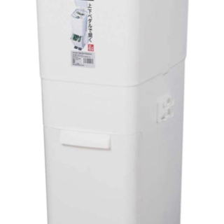 ゴミ箱　2段　46L 分別　ホワイトの画像