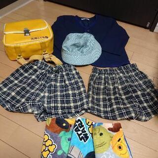 差し上げます！住道こども園の制服 鞄 帽子 中古 おまけつき