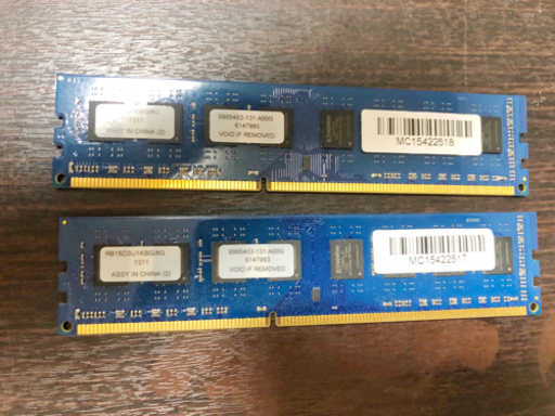 Kingstonメモリー RB16D3U1KBG/8G*2枚