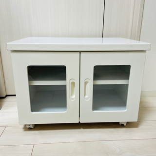 【お取引き中です】【美品】収納棚 マルチテェスト 白 テレビ台 ...