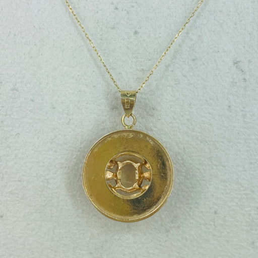 【中古品・珍】K18 デザイントップ 3.1g［22］