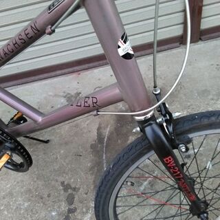 ミニベロWACHSEN BV217 ANTLER 20インチ 7段変速 ピンクグレー 配送無料