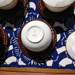 0円 美品 茶器 茶托付き 5客 の画像