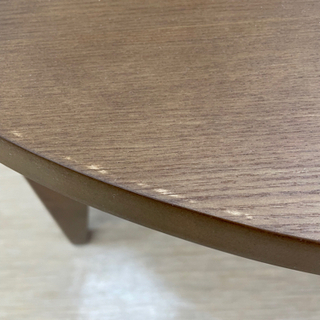 楕円形こたつ☆ダークブラウン☆家具調こたつ☆動作確認済み　　【こちらは店舗です。浜村鹿野温泉ICから3分  買取本舗 宮本リサイクル  営業時間９～１９時  定休日水曜のみ←連絡できませんm(_ _)m】の画像