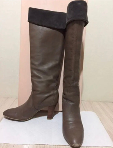 卑弥呼　グレージュ　ロングブーツ