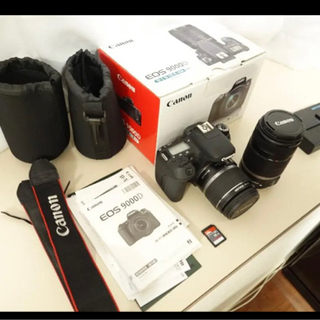 CANON EOS 9000D ダブルレンズセット 一眼レフカメラの画像