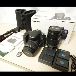 CANON EOS 9000D ダブルレンズセット 一眼レフカメラの画像
