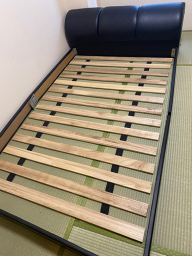 【高さ低目でオシャレ】セミダブルすのこベッド
