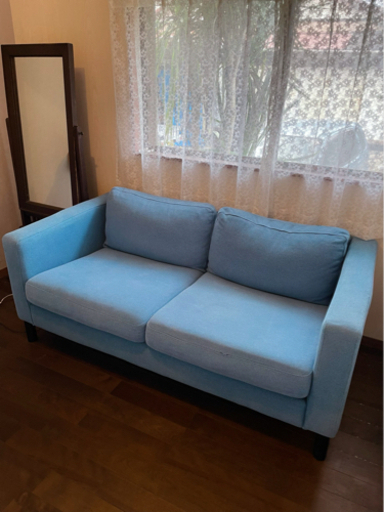 【超希少】IKEA イケア　2人用ソファ　カルルスタード　コルンダールカバー