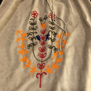 ★ココルル★花刺繍フリンジ付きボヘミアンスカートの画像