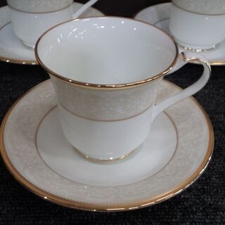 Noritake(ノリタケ)　アメリカン碗皿 5客　ホワイトパレス　コーヒーカップ【愛品倶楽部柏店】の画像