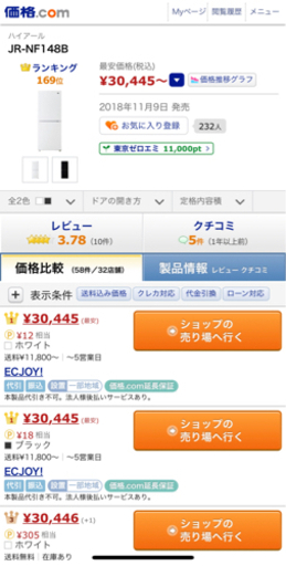 【9/21まで限定】ほぼ新品　Haier冷蔵庫 148L