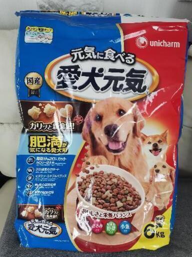 [未開封]ユニ・チャーム愛犬元気6kg肥満用と缶入4個