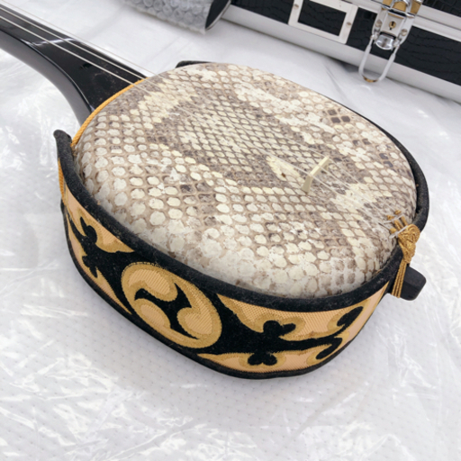 沖縄三線 鍵付きハードケースセット?中古品