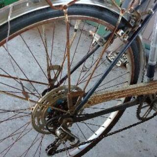 レトロ自転車の画像