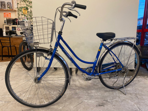 LEDオートライト 27インチ 自転車 ブルー