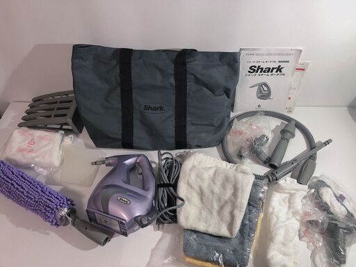 ショップジャパン スチームクリーナー シャーク ポータブル パープル(ロック機能付)AM SSP-PLAM