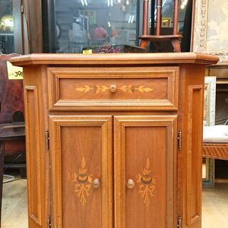 ☆イタリア アンティーク 象嵌 コンソール キャビネット サイドボード