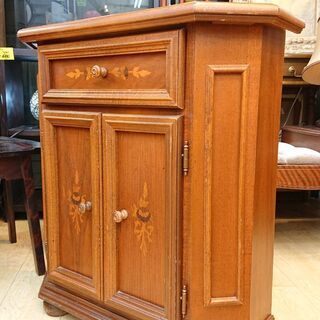 ☆イタリア アンティーク 象嵌 コンソール キャビネット サイドボード