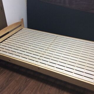 【無料】あげます木製セミダブルベッド(引取り限定)
