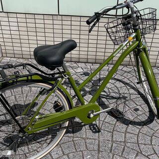 オリーブグリーン自転車