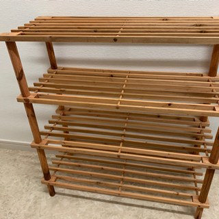 木造りラック　ブラウン