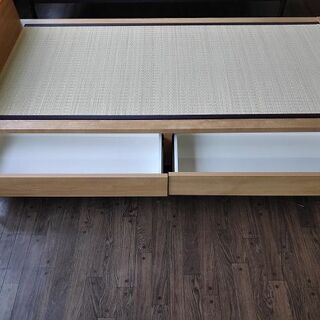 畳シングルベッド 　引出し付き『美品中古』【リサイクルショップサルフ】の画像