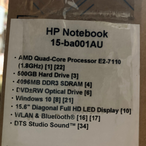 HP 15-ba001AU