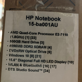 HP 15-ba001AUの画像