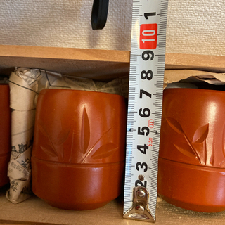 薩摩焼き　ゆのみ　5点セット　桐箱入　永田陶芸の画像