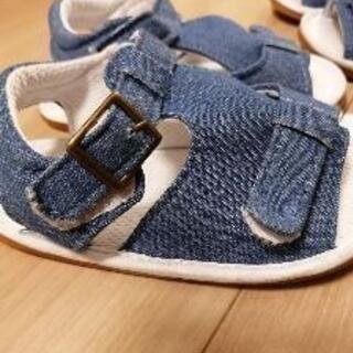 デニムサンダル　2足セット　13cmの画像