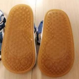 デニムサンダル　2足セット　13cmの画像