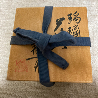 瑠璃　花入　花瓶　義一作の画像