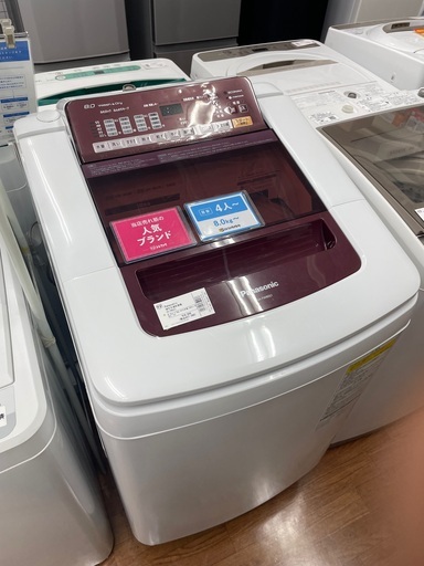Panasonic 縦型洗濯乾燥機　NAーFW80S1 8.0kg 4.5kg 2015年製