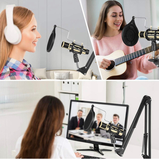 【未開封】コンデンサー スマホマイク エコー機能付き　タブレット/PC用録音マイク　プラグアンドプレイUSBマイク　ハンドヘルドマイク の画像