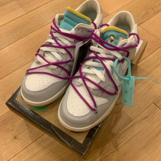 ナイキ　オフホワイト　ダンクロー lot21　26.5cm NIKE off-white Dunk Low The 50